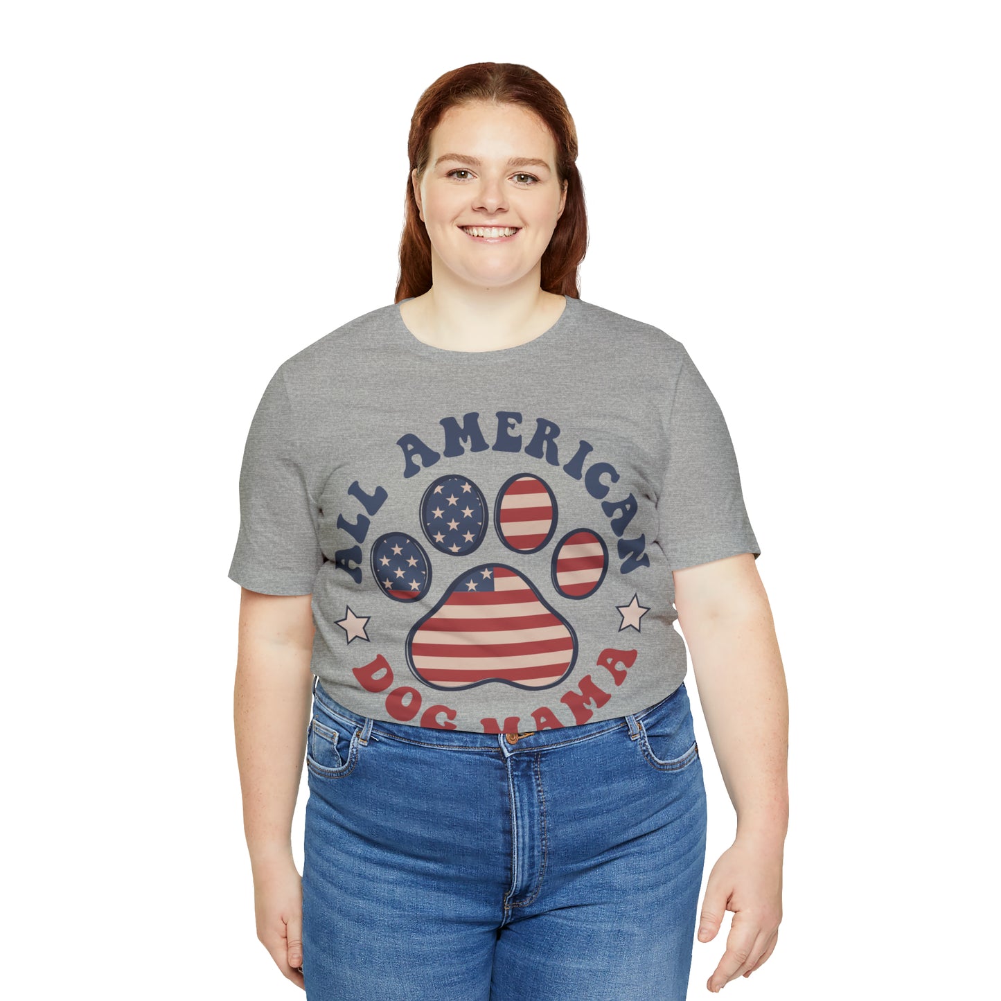 All American Dog Mama Unisex Jersey Short Sleeve Tee