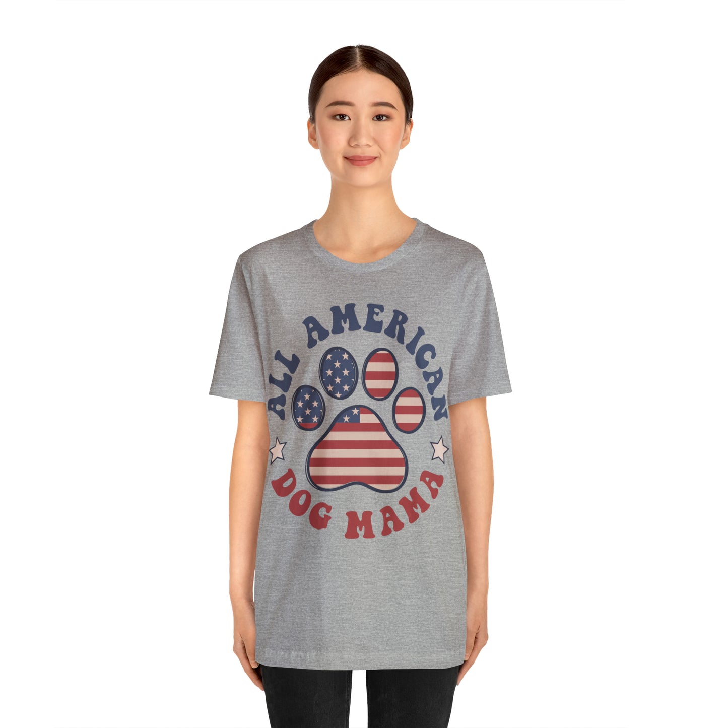 All American Dog Mama Unisex Jersey Short Sleeve Tee