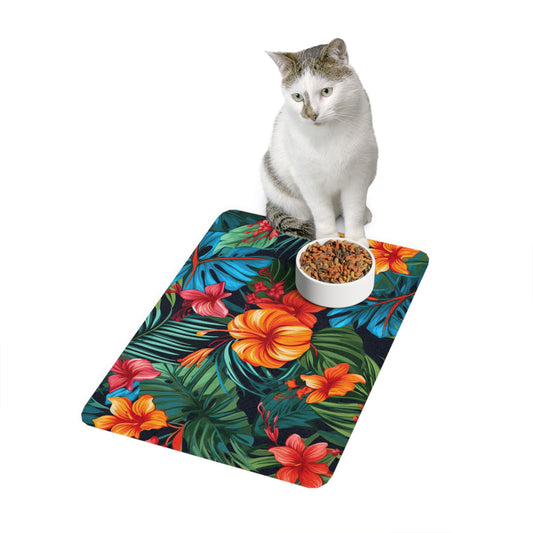 Jungle Orange Pet Food Mat (12x18)