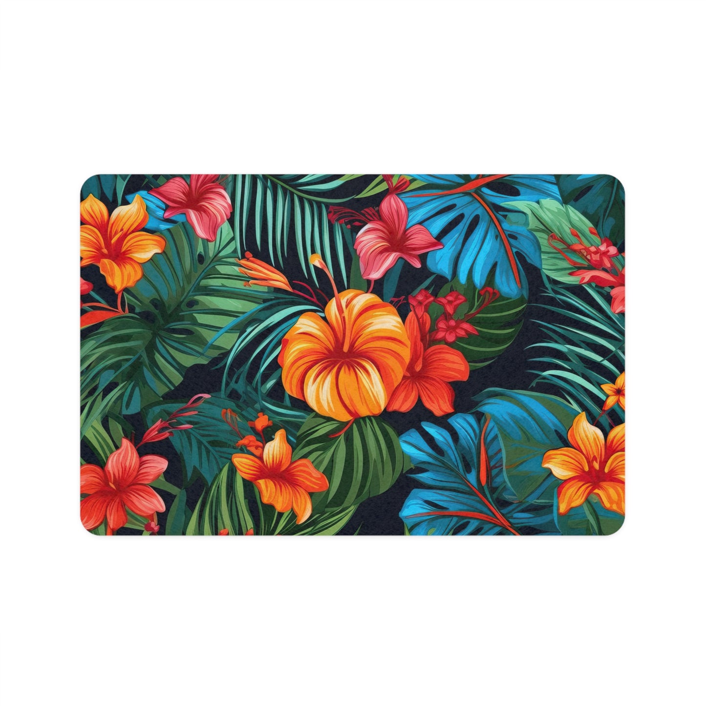 Jungle Orange Pet Food Mat (12x18)