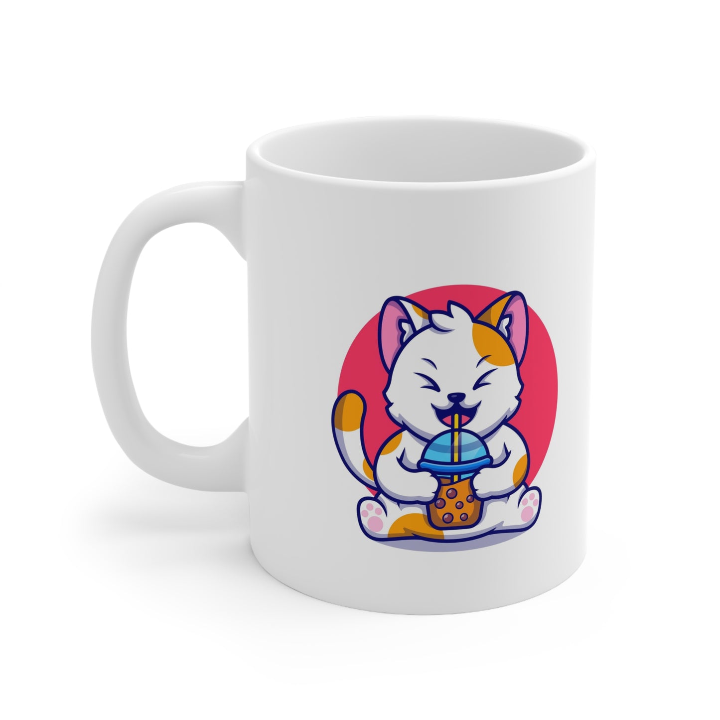 Boba Kitty Ceramic Mug 11oz