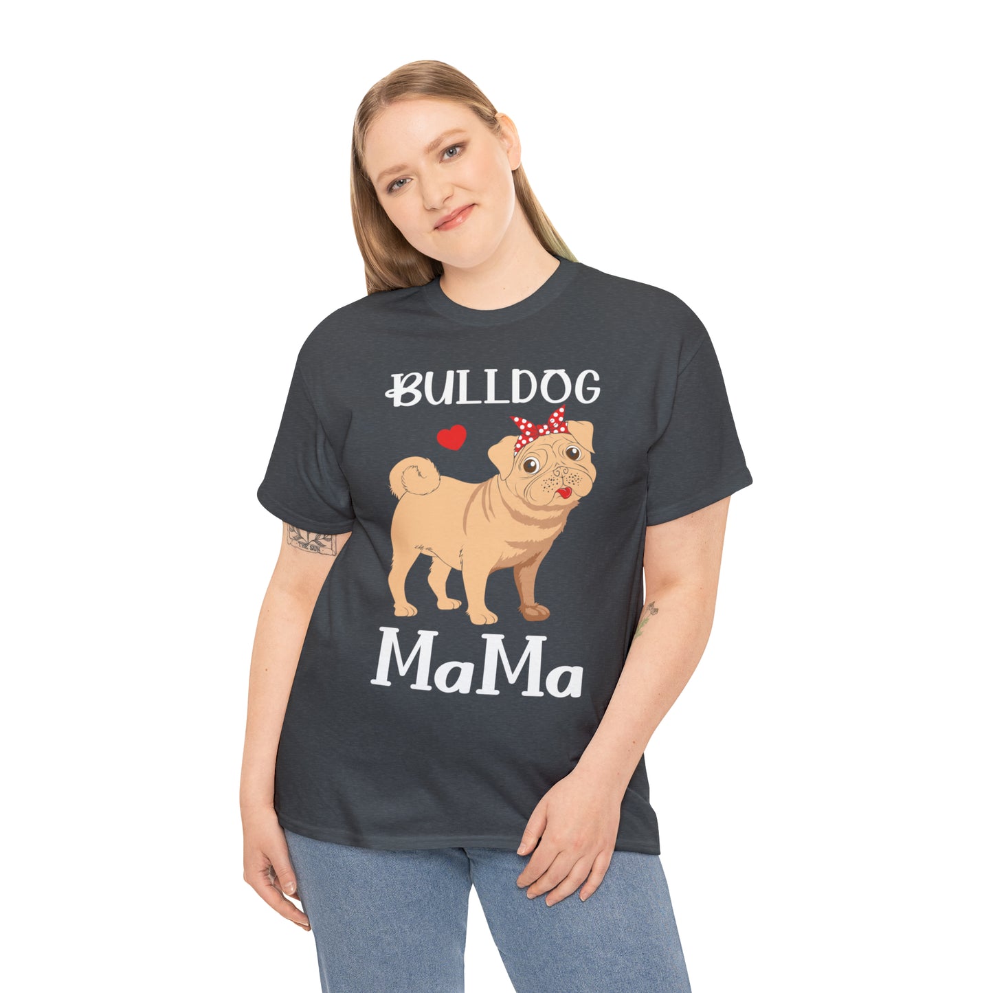 Bull Dog Mama Unisex Heavy Cotton Tee
