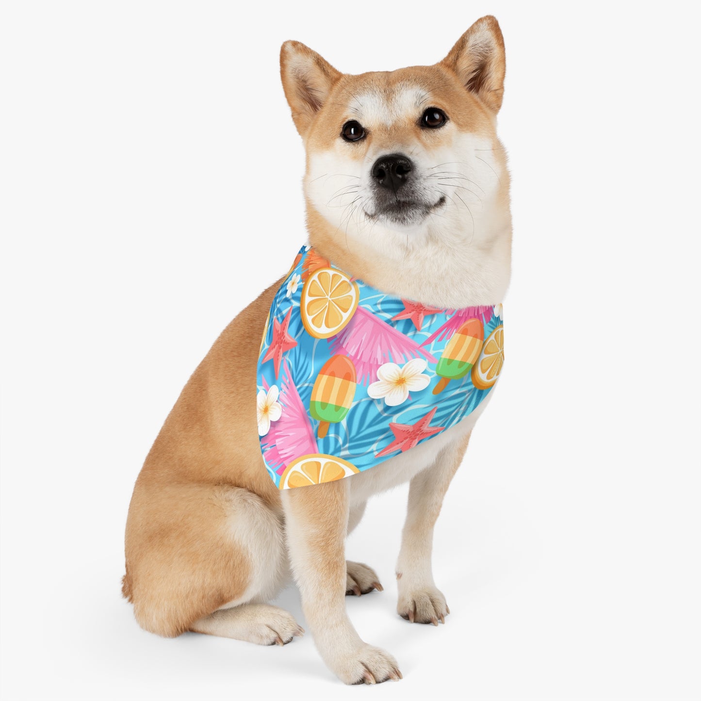 Pet Bandana Collar Summer Pool