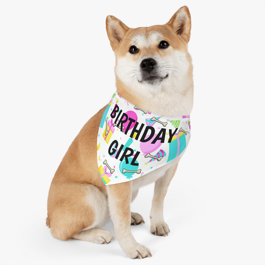 Bones Birthday Pet Bandana Collar