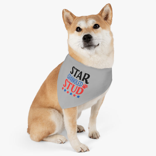 Star Spangled Stud Pet Bandana Collar