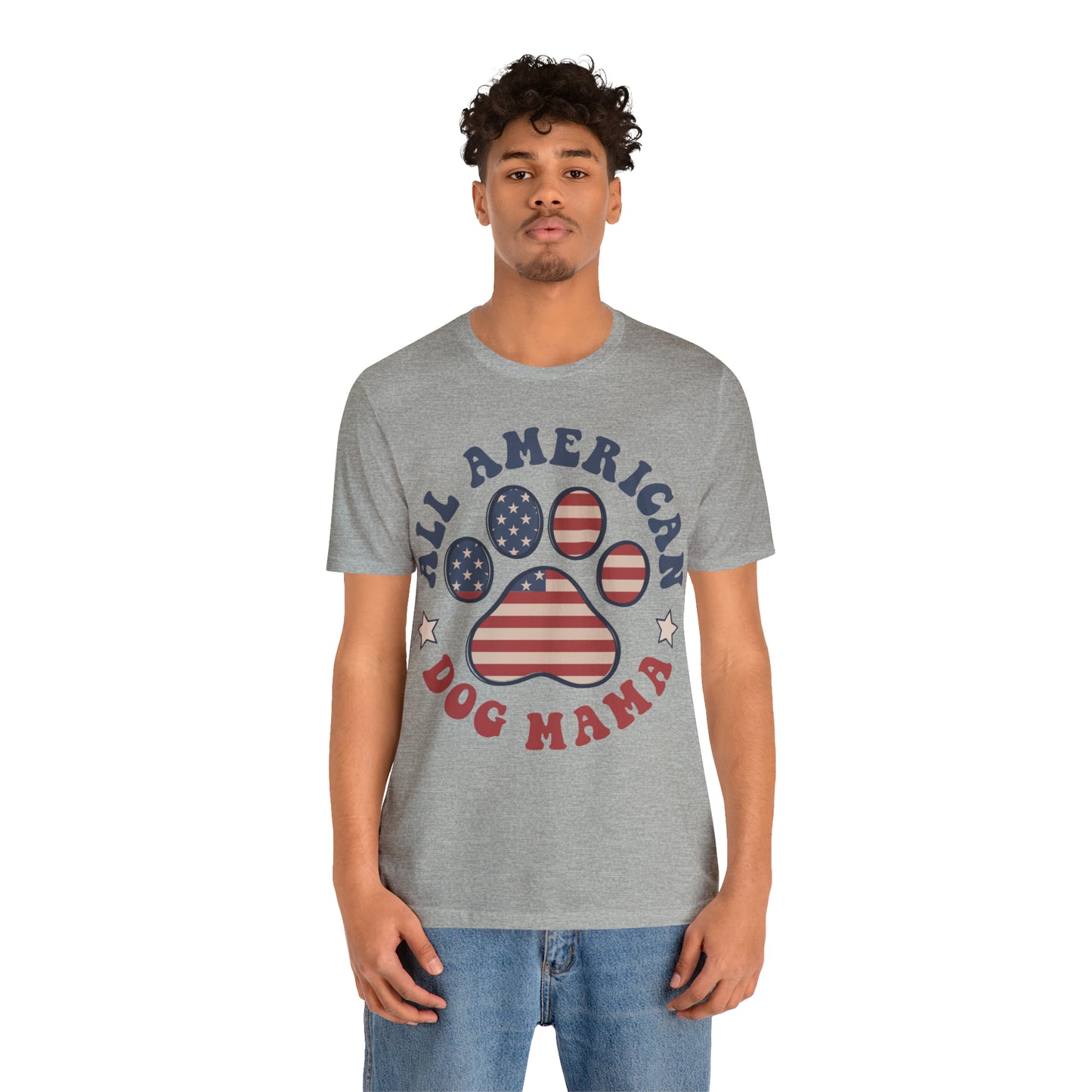 All American Dog Mama Unisex Jersey Short Sleeve Tee