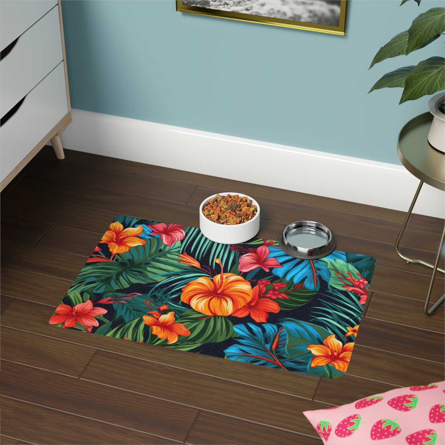 Jungle Orange Pet Food Mat (12x18)