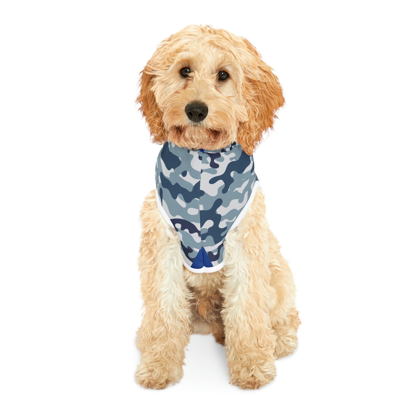 Blue Camo Dog Hoodie