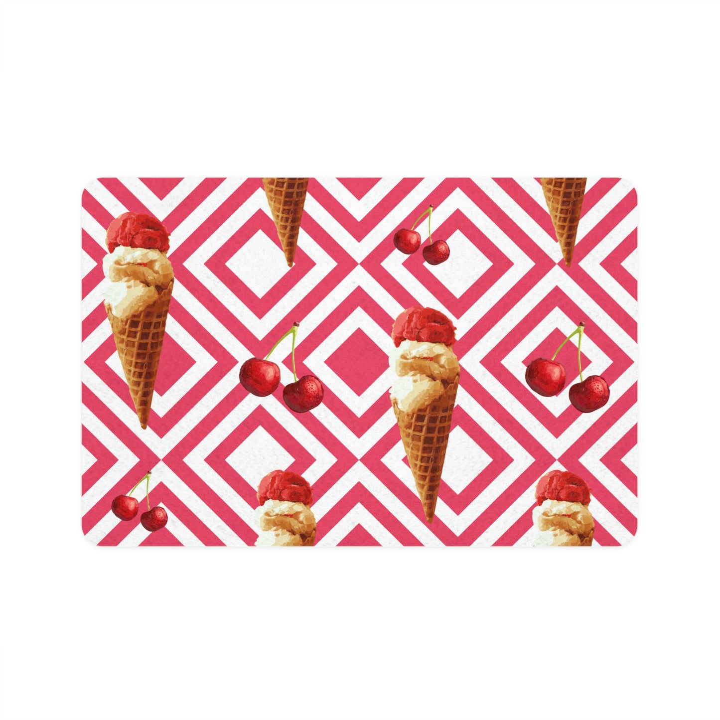Ice Cream Pet Food Mat (12x18)