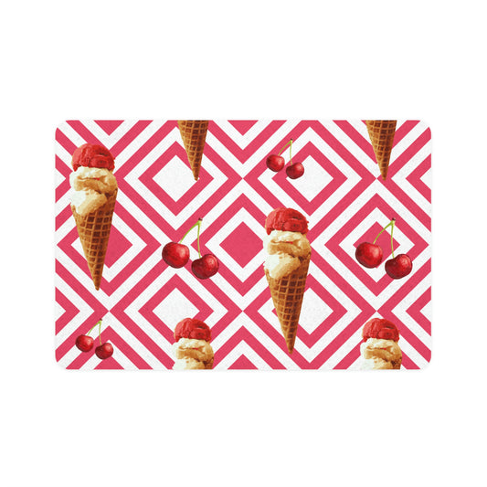 Ice Cream Pet Food Mat (12x18)