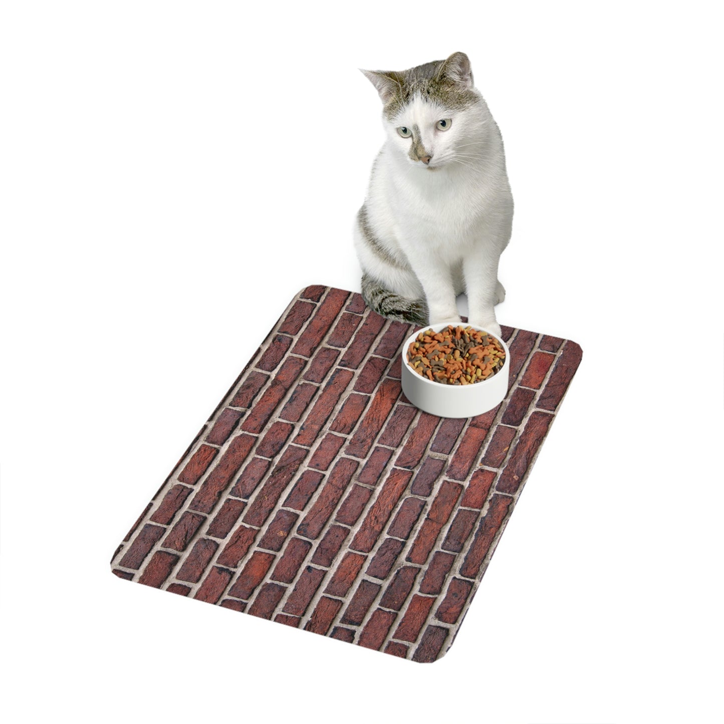 Bricks Pet Food Mat (12x18)