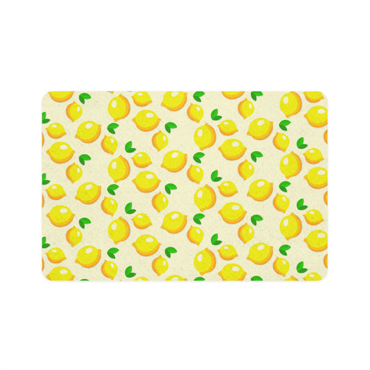 Lemon Squeeze Pet Food Mat (12x18)