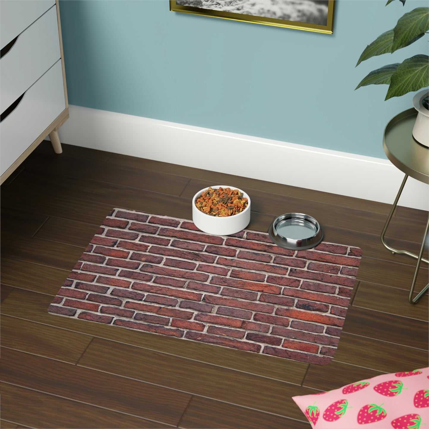 Bricks Pet Food Mat (12x18)