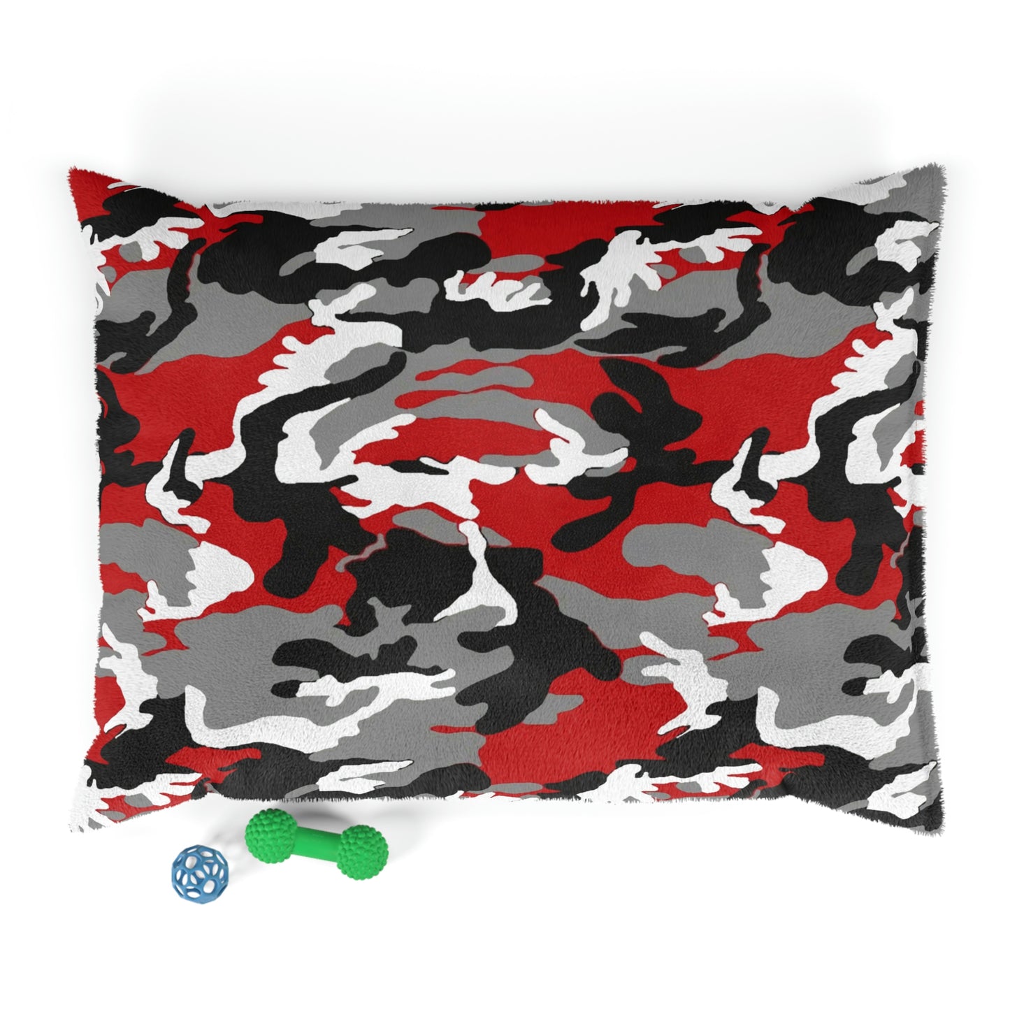 Red Camo Pet Bed