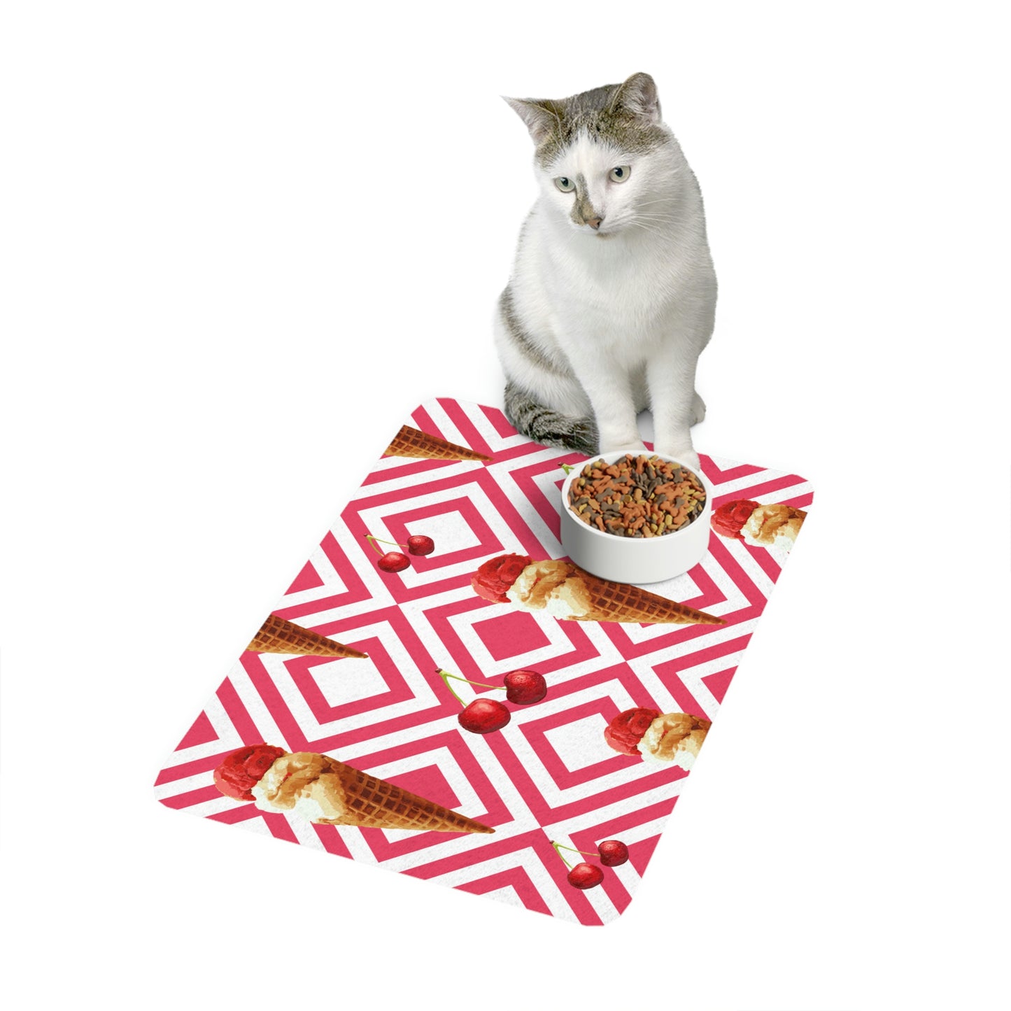 Ice Cream Pet Food Mat (12x18)
