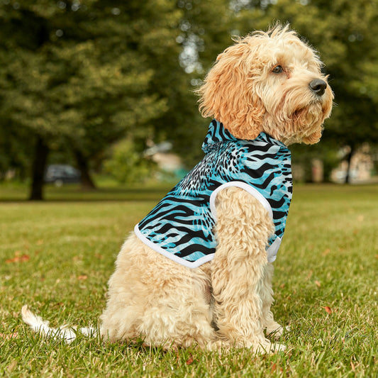 Zebra Vibes Dog Hoodie