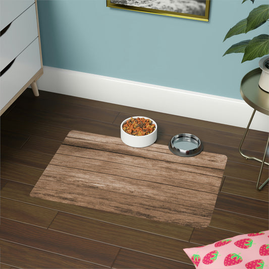 Wooden Pet Food Mat (12x18)