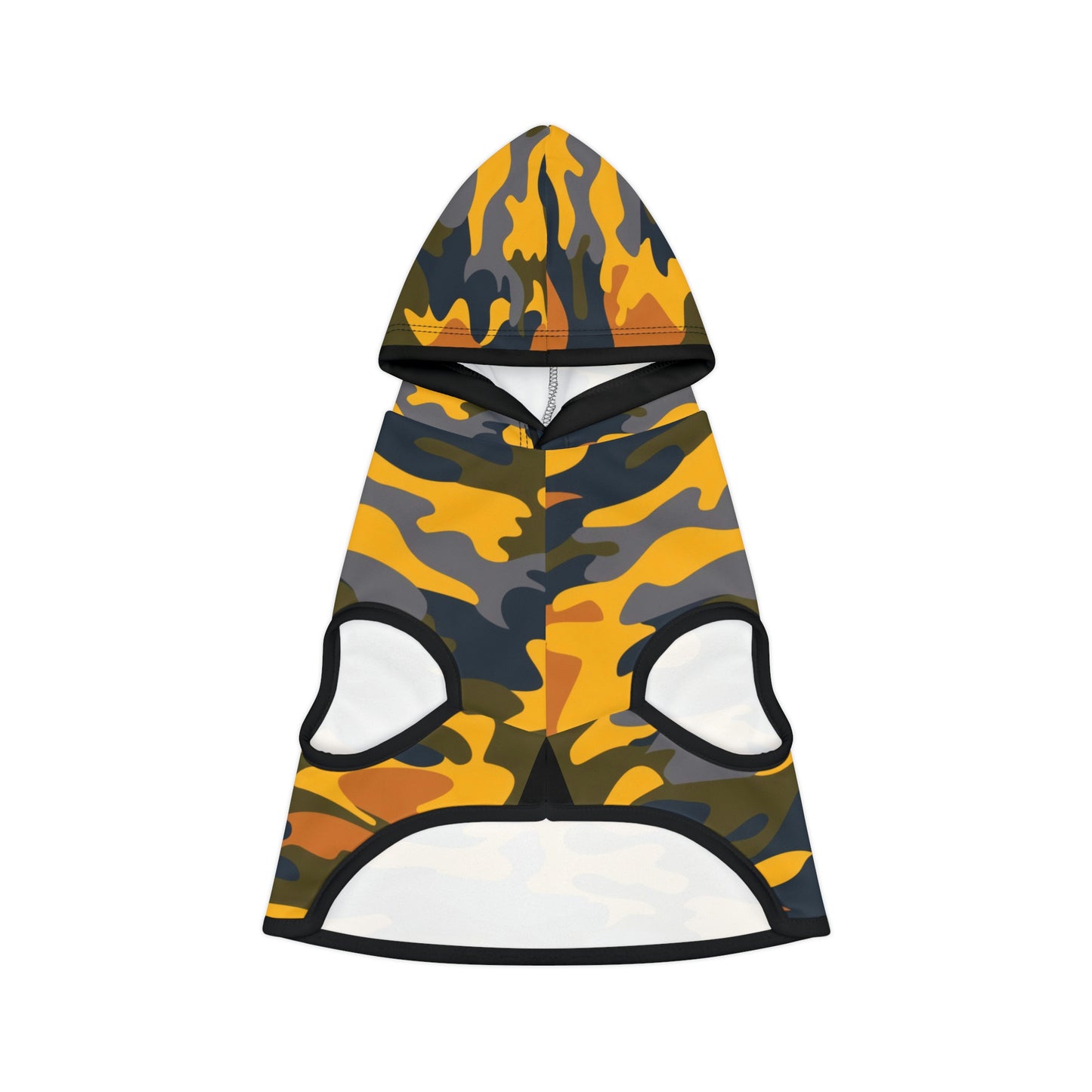 Yellow Camo Dog Hoodie