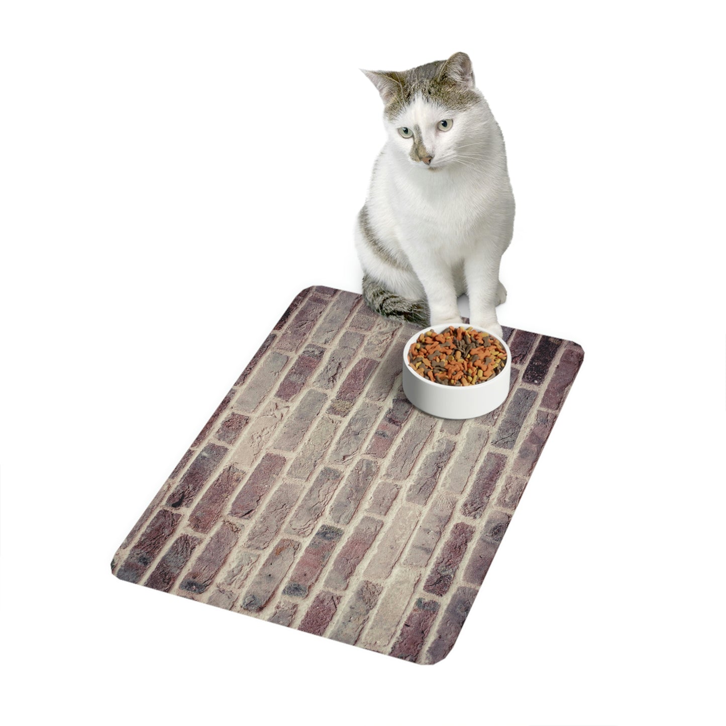 Vintage Brick Pet Food Mat (12x18)